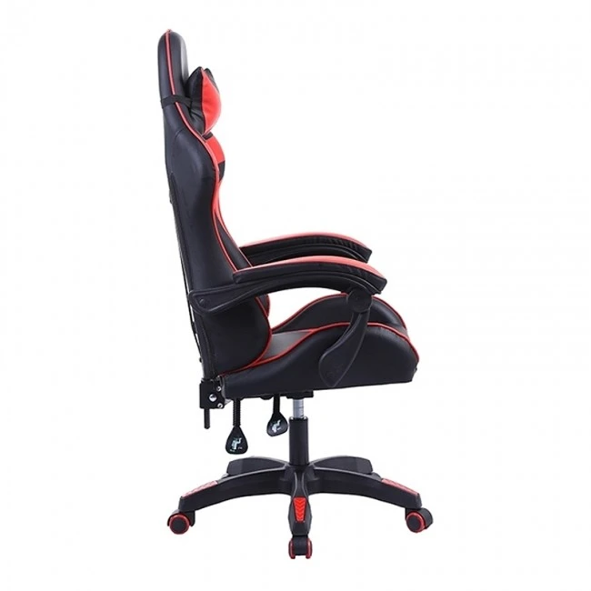 Gaming - office armchair with Pu in black - red color 63,5x61x112/134cm.
