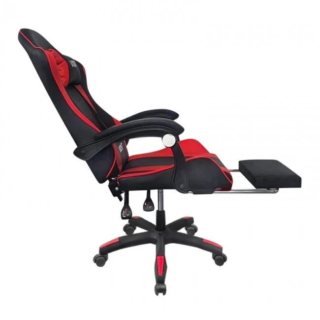 A6060 ΜΑΥΡΟ/ΚΟΚΚΙΝΟ ΠΟΛΥΘΡΟΝΑ GAMING/ΜΕ ΥΠΟΠΟΔΙΟ