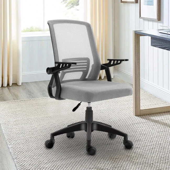 A1180B ΜΑΥΡΟ/ΓΚΡΙ MESH ΠΟΛ/ΝΑ ΓΡΑΦΕΙΟΥ