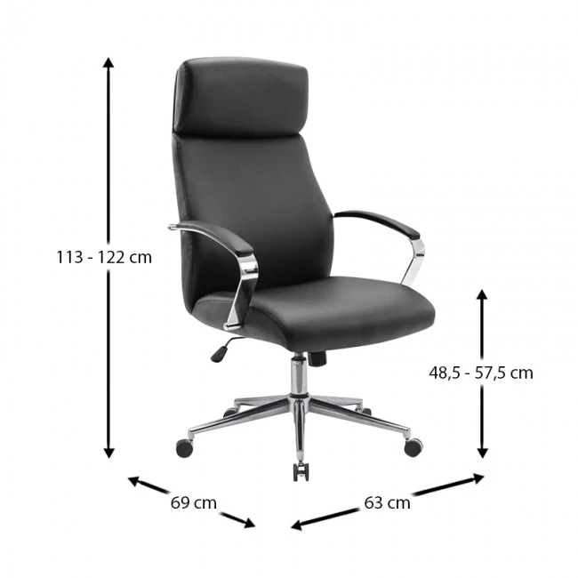 A8970 ΜΑΥΡΗ ΠΟΛΥΘΡΟΝΑ ΓΡΑΦΕΙΟΥ