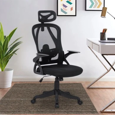 A8982 ΜΑΥΡO MESH ΠΟΛΥΘΡΟΝΑ ΓΡΑΦΕΙΟΥ