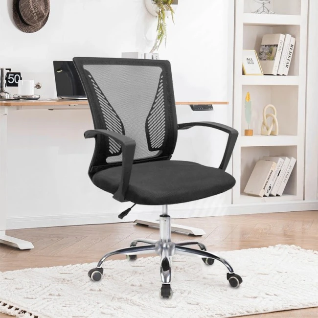 A9880 ΜΑΥΡO MESH ΠΟΛΥΘΡΟΝΑ ΓΡΑΦΕΙΟΥ