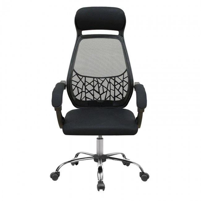 A9890 ΜΑΥΡO MESH ΠΟΛΥΘΡΟΝΑ ΓΡΑΦΕΙΟΥ