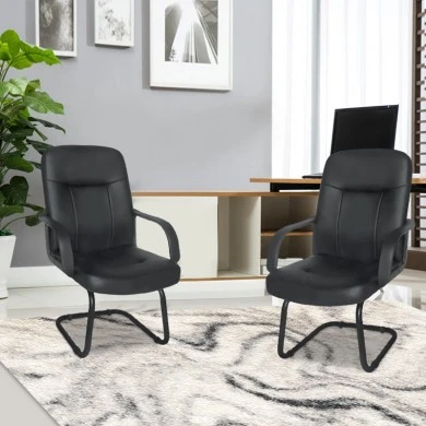 Πολυθρόνα Aναμονής 2τμχ A2500 Μαύρο Ρu 60X65X95εκ.