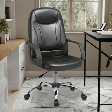 BS9600 ΜΑΥΡΟ PVC ΠΟΛΥΘΡΟΝΑ ΓΡΑΦΕΙΟΥ - 01.0633