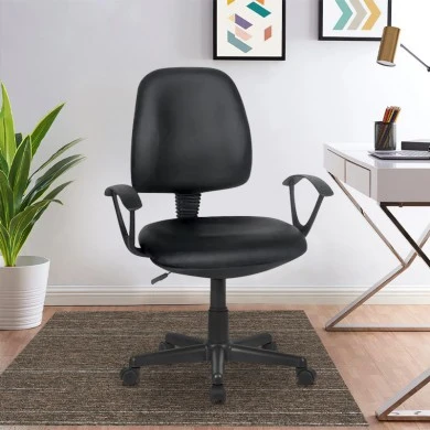 ΒΣ750 ΜΑΥΡO PU ΠΟΛΥΘΡΟΝA ΓΡΑΦΕΙΟΥ - 01.0677