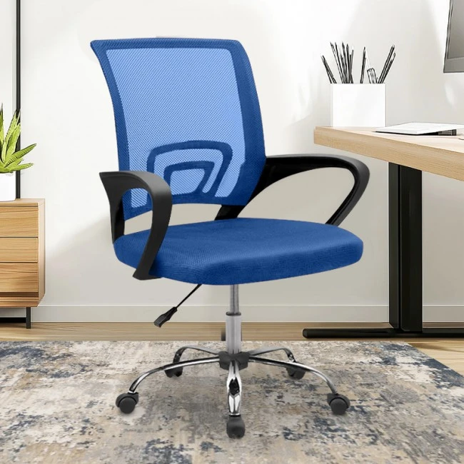 A1850 S ΧΡΩΜΙΟ/ΜΠΛΕ MESH ΠΟΛΥΘΡΟΝΑ ΓΡΑΦΕΙΟΥ