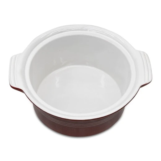 Fireproof circled hull in red color 29x26x11,5cm.