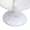 Desk fan 16'' 40cm 50W in white color 45x27x57cm.