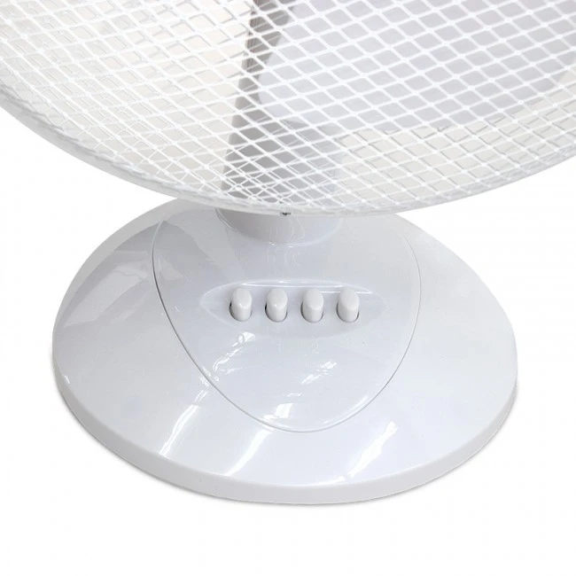 Desk fan 16'' 40cm 50W in white color 45x27x57cm.
