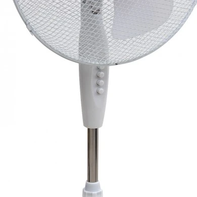 Floor fan 16'' 40cm 50W white color 62x62x127cm