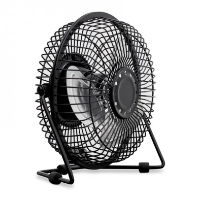 Table - desk fan 15cm. rechargeable, black color