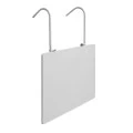 Aluminum hanging balcony table, white color 60x40x74cm.