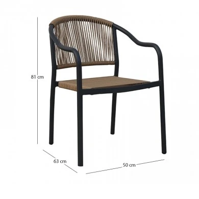 MARTEL DARK GREY ΠΟΛ/ΝΑ ΑΛΟΥΜΙΝΙΟΥ 50Χ63Χ81εκ.