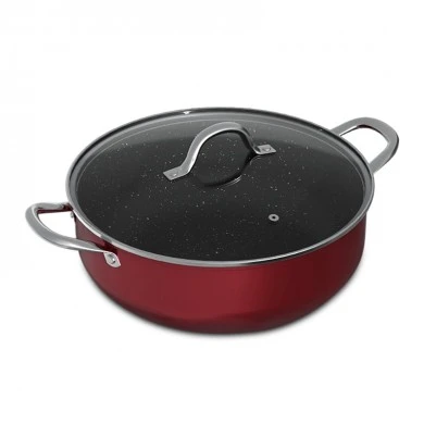 Keystone Electra Granite Shallow non-stick pot No30 made of cast aluminum 6.9lt