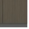 Low cabinet  professional Denith pakoworld dark grey-walnut 80x40x80cm