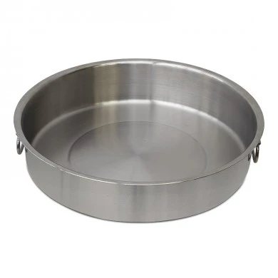 Homeplus stainless steel baking tray in silver color 40cm.