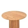 Canicule table pakoworld solid acacia wood in natural shade D120x79cm
