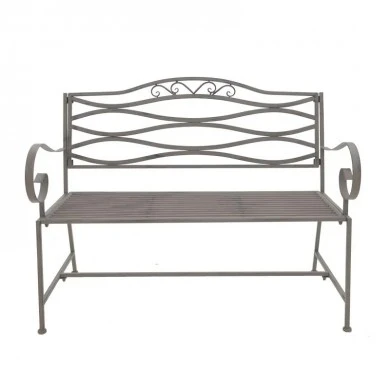 Benko pakoworld metal bench in bronze shade 114x45x95cm