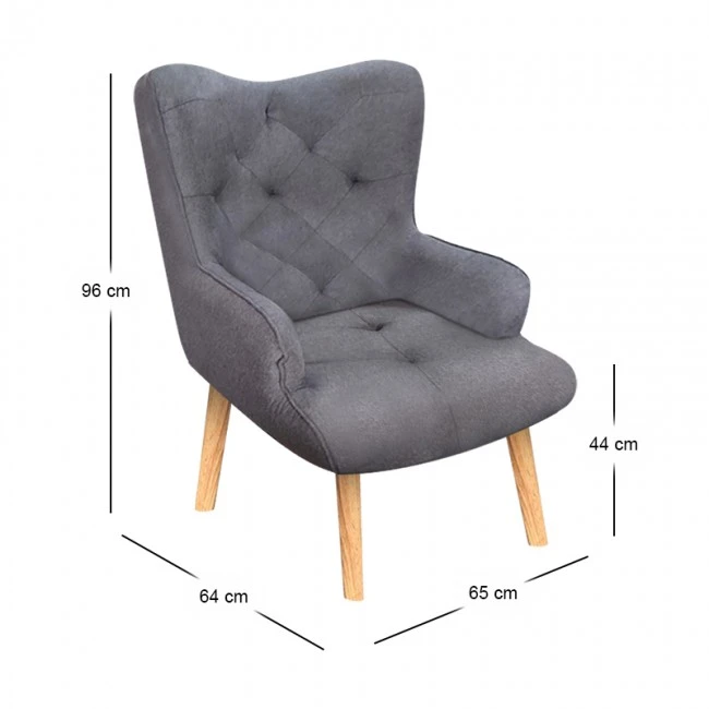 ADRIA ΜΠΕΡΖΕΡΑ DARK GREY ΥΦΑΣΜΑ