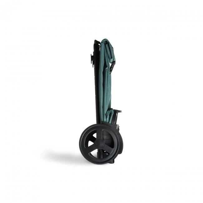 KOOL GIMI polyester 60 liters market trolley in green color 38x45x103cm.
