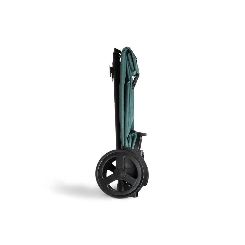 KOOL GIMI polyester 60 liters market trolley in green color 38x45x103cm.
