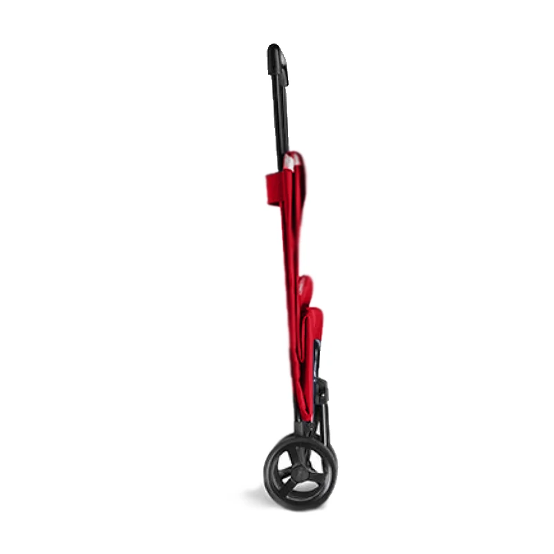 ARGO GIMI polyester foldable shopping trolley in red color 45Lt. 30x36x94cm.
