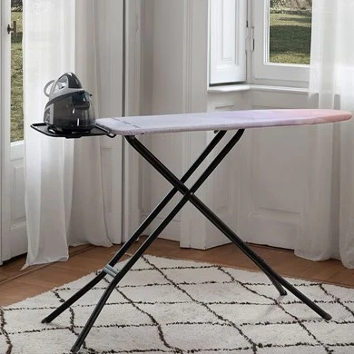 Vileda Diamond ironing board in black color 120x38x97cm.