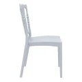 Καρέκλα πολυπροπυλενίου σε silver γκρι χρώμα 45x55x92 εκ. NAPOLEON SIESTA