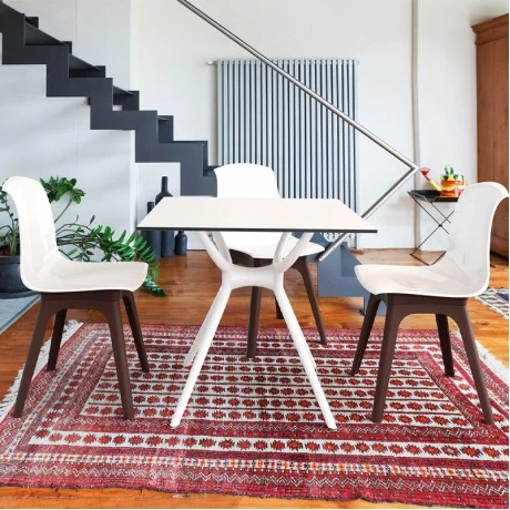 ΑΙΡ ΤΡΑΠΕΖΙ 80Χ80εκ. WHITE LAMINATE 12mm - 20.0181