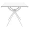 ΑΙΡ ΤΡΑΠΕΖΙ 80Χ80εκ. WHITE LAMINATE 12mm - 20.0181