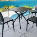 ΑΙΡ ΤΡΑΠΕΖΙ 80Χ80εκ. BLACK LAMINATE 12mm - 20.0182