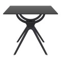 ΑΙΡ ΤΡΑΠΕΖΙ 80Χ80εκ. BLACK LAMINATE 12mm - 20.0182