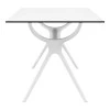 ΑΙΡ ΤΡΑΠΕΖΙ 140Χ80εκ. WHITE LAMINATE 12mm - 20.0183