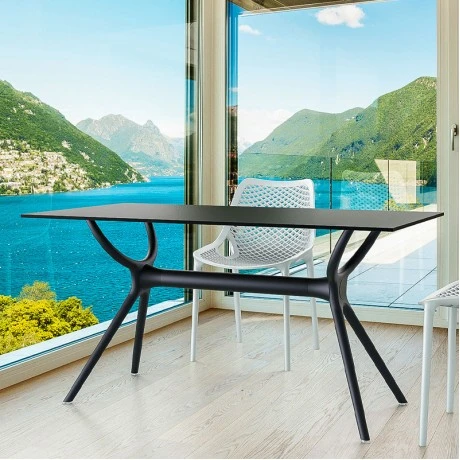 ΑΙΡ ΤΡΑΠΕΖΙ 140Χ80εκ. BLACK LAMINATE 12mm - 20.0184