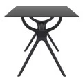 ΑΙΡ ΤΡΑΠΕΖΙ 140Χ80εκ. BLACK LAMINATE 12mm - 20.0184
