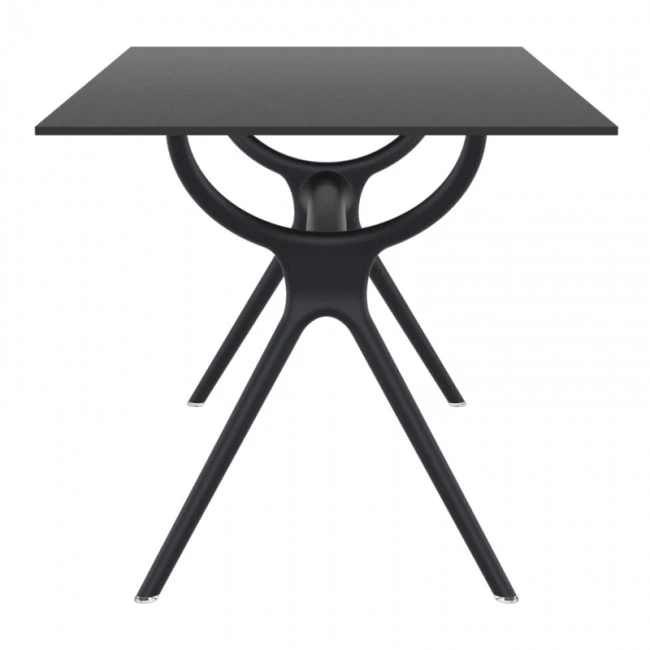 ΑΙΡ ΤΡΑΠΕΖΙ 140Χ80εκ. BLACK LAMINATE 12mm - 20.0184