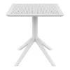 ΣΚΑΙ ΤΡΑΠΕΖΙ 80X80X74εκ. WHITE ΠΟΛ/ΝΙΟΥ - 20.0244
