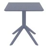 ΣΚΑΙ ΤΡΑΠΕΖΙ 80X80X74εκ. DARK GREY ΠΟΛ/ΝΙΟΥ - 20.0245