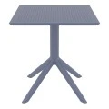ΣΚΑΙ ΤΡΑΠΕΖΙ 80X80X74εκ. DARK GREY ΠΟΛ/ΝΙΟΥ - 20.0245