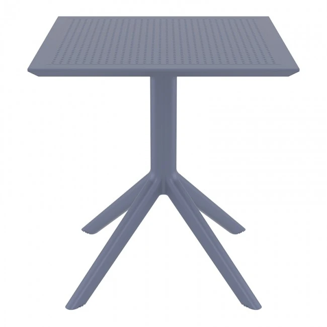ΣΚΑΙ ΤΡΑΠΕΖΙ 80X80X74εκ. DARK GREY ΠΟΛ/ΝΙΟΥ - 20.0245