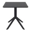 ΣΚΑΙ ΤΡΑΠΕΖΙ 80X80X74εκ. BLACK ΠΟΛ/ΝΙΟΥ - 20.0246