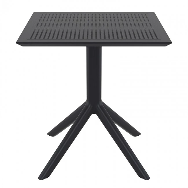 ΣΚΑΙ ΤΡΑΠΕΖΙ 80X80X74εκ. BLACK ΠΟΛ/ΝΙΟΥ - 20.0246