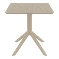 ΣΚΑΙ ΤΡΑΠΕΖΙ 80X80X74εκ. DOVE GREY ΠΟΛ/ΝΙΟΥ - 20.0247