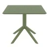 ΣΚΑΙ ΤΡΑΠΕΖΙ 80X80X74εκ. OLIVE GREEN ΠΟΛ/ΝΙΟΥ - 20.0248