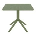 ΣΚΑΙ ΤΡΑΠΕΖΙ 80X80X74εκ. OLIVE GREEN ΠΟΛ/ΝΙΟΥ - 20.0248