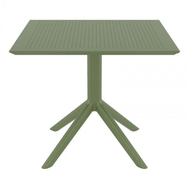 ΣΚΑΙ ΤΡΑΠΕΖΙ 80X80X74εκ. OLIVE GREEN ΠΟΛ/ΝΙΟΥ - 20.0248
