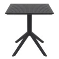 ΣΚΑΙ ΤΡΑΠΕΖΙ 70X70X74εκ. BLACK ΠΟΛ/ΝΙΟΥ - 20.0249