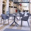 ΣΚΑΙ ΤΡΑΠΕΖΙ 70X70X74εκ. DARK GREY ΠΟΛ/ΝΙΟΥ - 20.0250