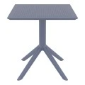 ΣΚΑΙ ΤΡΑΠΕΖΙ 70X70X74εκ. DARK GREY ΠΟΛ/ΝΙΟΥ - 20.0250